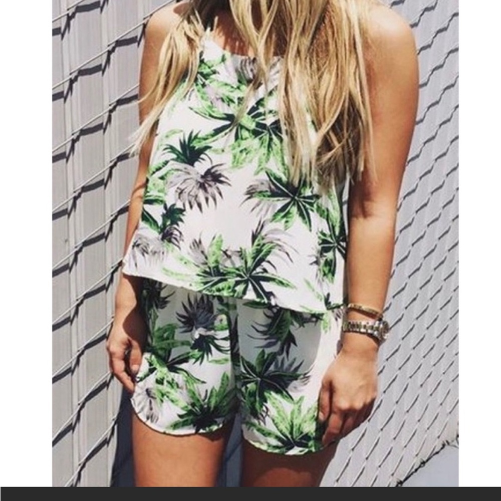 Palm Leaf Romper